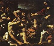  Giovanni Francesco  Guercino The Raising of Lazarus oil painting reproduction